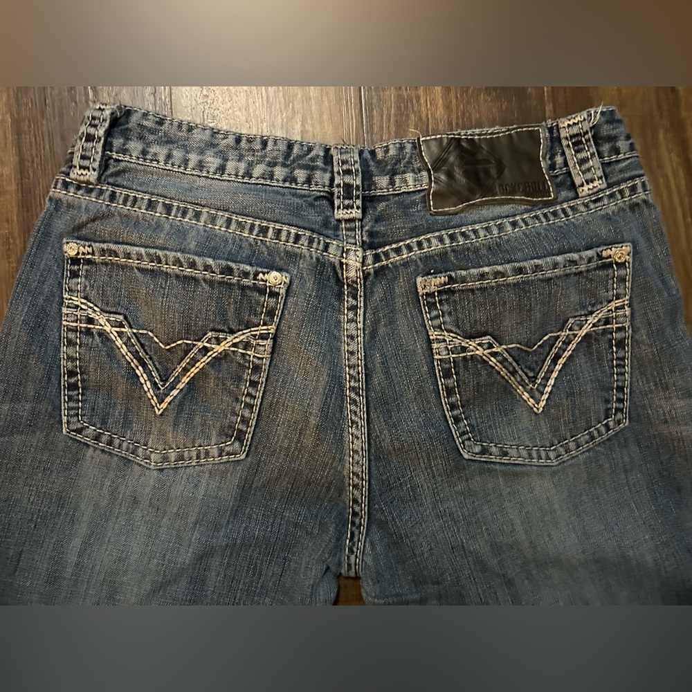 Rock & Roll Cowboy Jeans Mens 34 (34x34) Pistol Regular Straight Western Denim - Picture 6 of 8